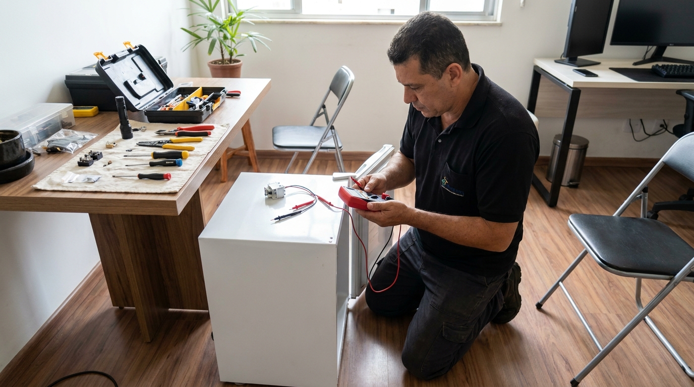 Reparo da placa eletrônica de frigobar no Jardim Joaquim Procópio de Araújo Ferraz, Ribeirão Preto‑SP